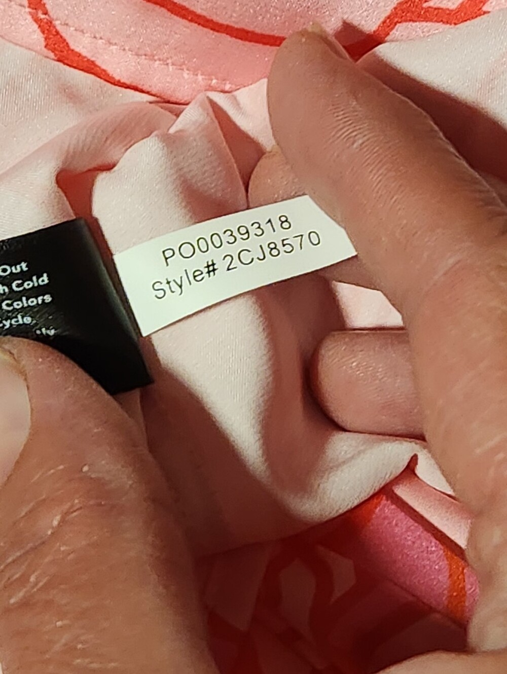 Boston Proper Sophia Blouse 12 Pink Floral Silk Charmeuse Button Up Top EUC - Picture 10 of 11